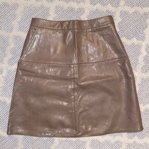 Zara faux leather skirt